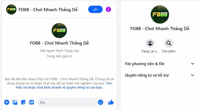 kênh Messenger FO88