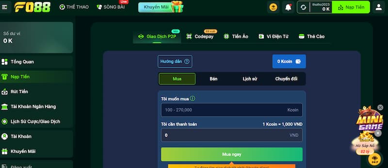Gửi tiền P2P 